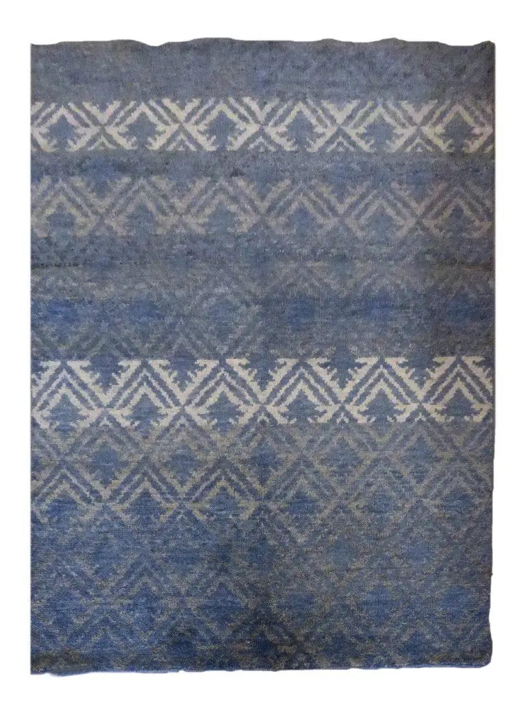 One Of The Kind Indian Hand-Knotted Gabbeh Rug 7' X 5'